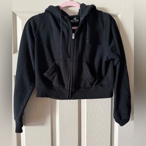 Hollister Women's Black Jacket with Hood